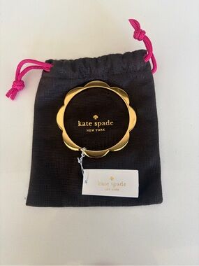 kate spade Gold Scallop-Edge Bangle Bracelet